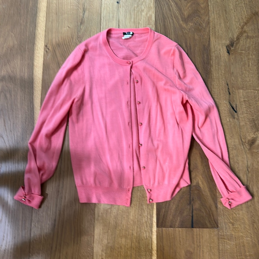 J.Crew. Merino wool pink sweater. Large. Good condition